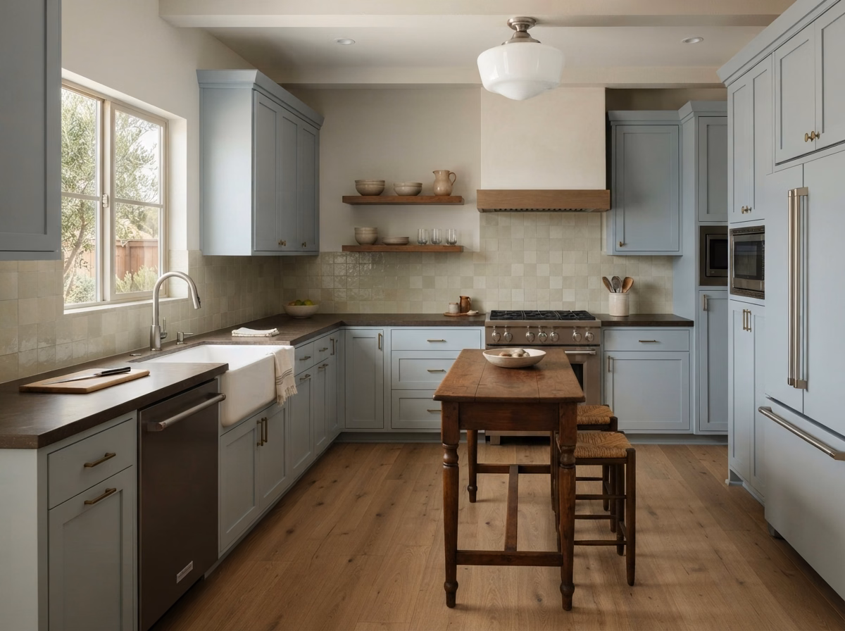 Farmhouse Rustic Style Home Page in Riverside County.