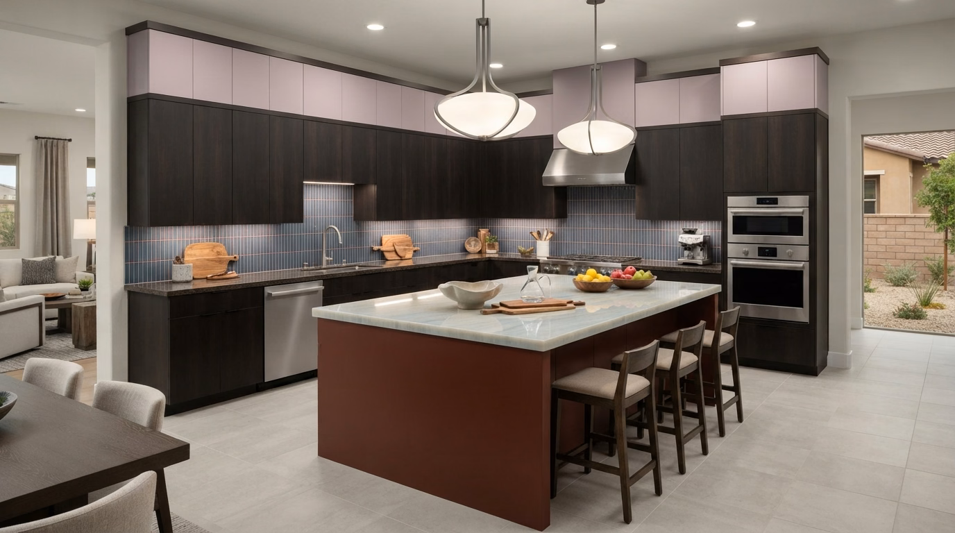 Large Open Concept Kitchen Home Page in Riverside County.
