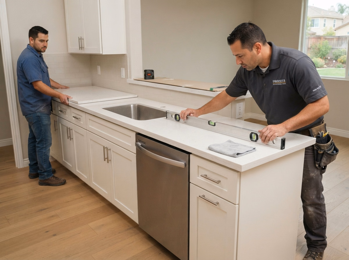 Our Kitchen Countertop Installation Process in Riverside County