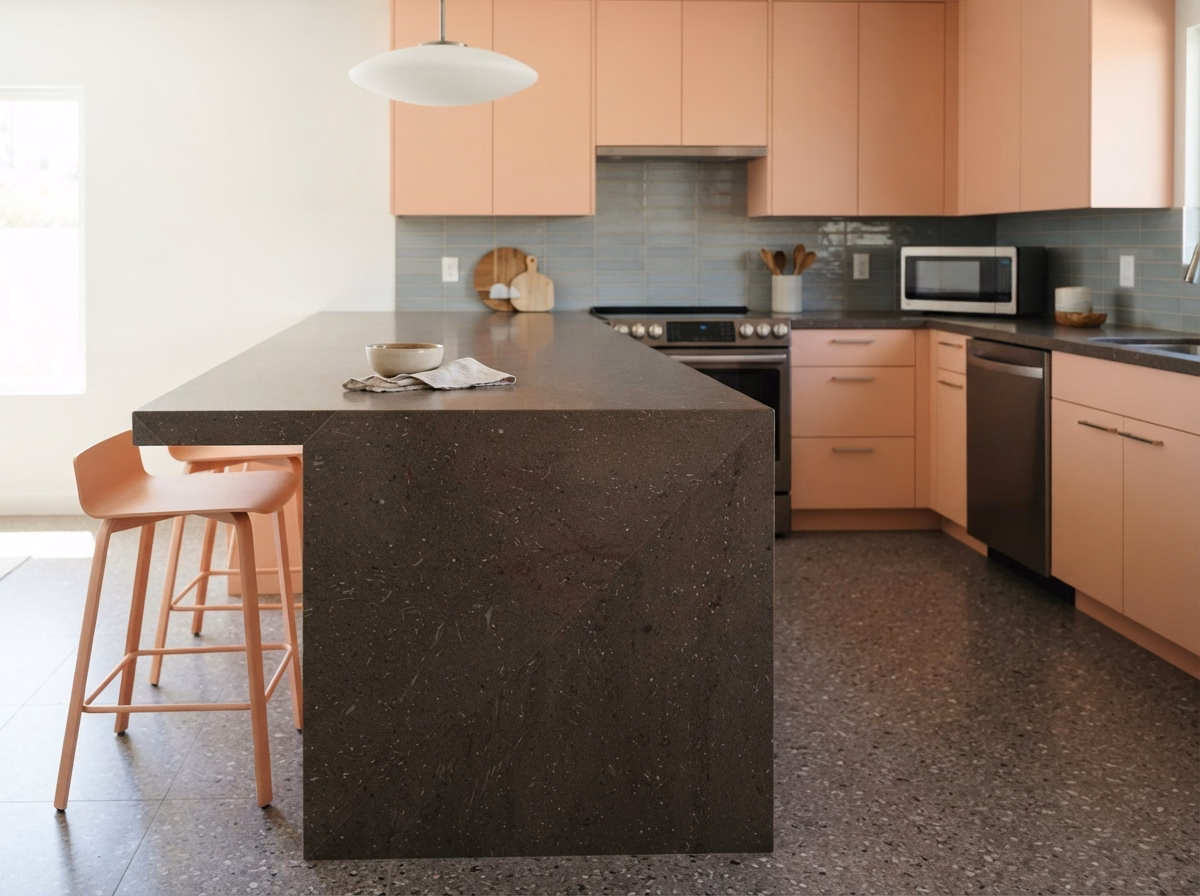 Waterfall Edge Countertop | Riverside County Waterfall Edge Countertop in Riverside County.