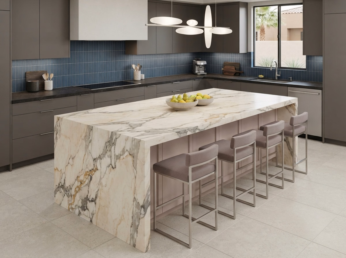 Luxury Marble Island Style | Riverside County Luxury Marble Island Style in Riverside County.
