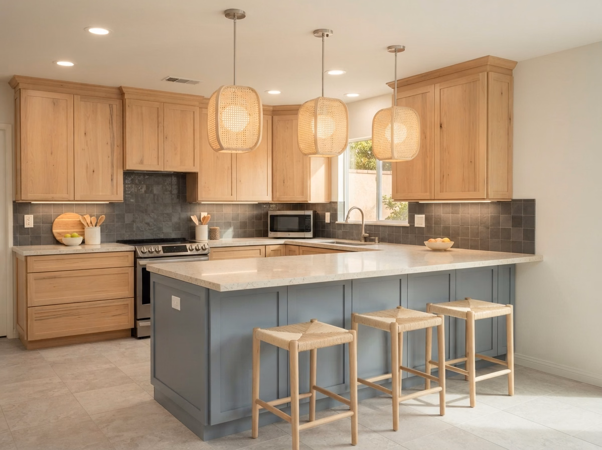 Coastal California Casual Lighting Style in Riverside County.