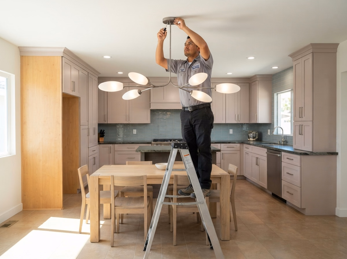 Kitchen Chandelier Statement Fixture in Riverside County.