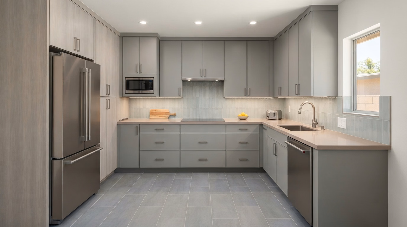 Small Kitchen Transformation Hemet Ca.