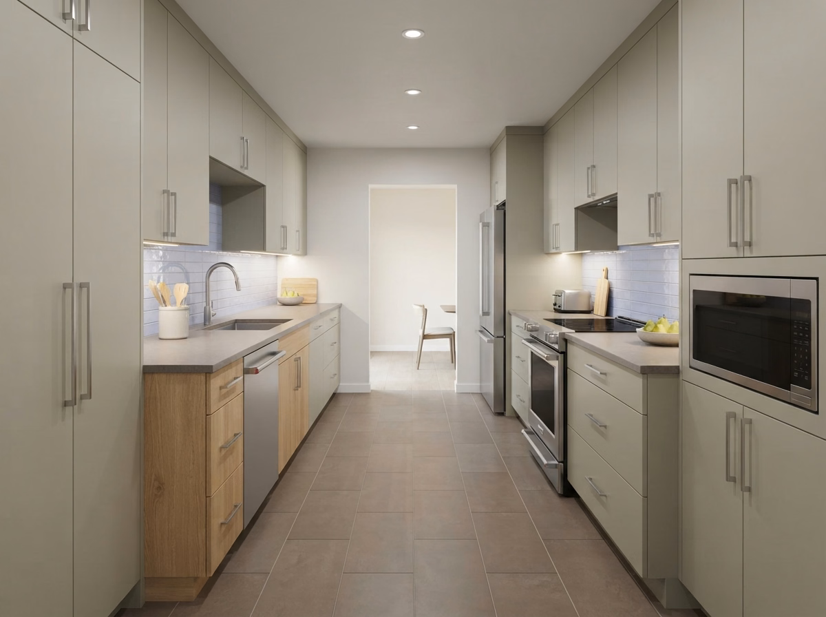Galley Layout Small Kitchen | Riverside County Galley Layout Small Kitchen in Riverside County.
