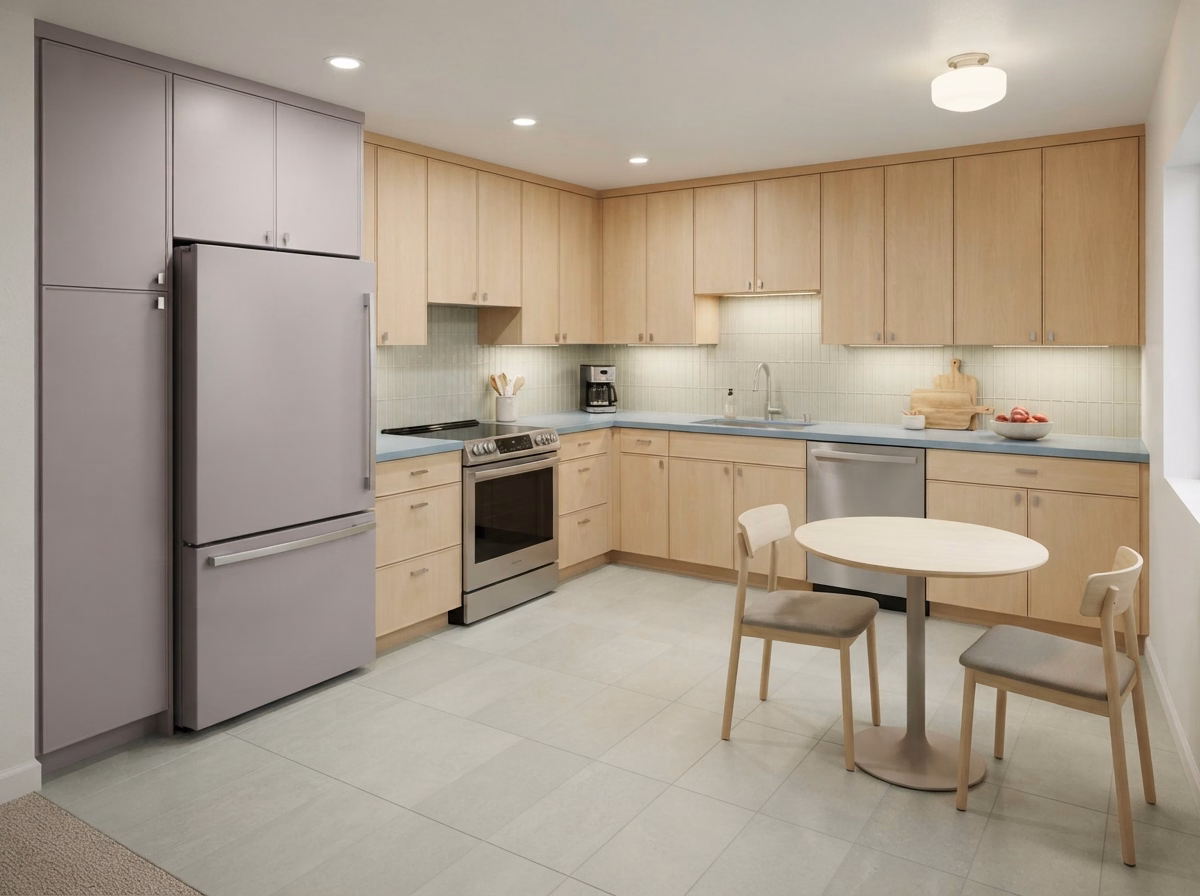 L Shaped Layout Small Kitchen | Riverside County L Shaped Layout Small Kitchen in Riverside County.